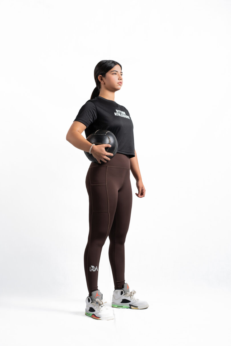Everyday comfort leggings (chocolate brown) - Image 2