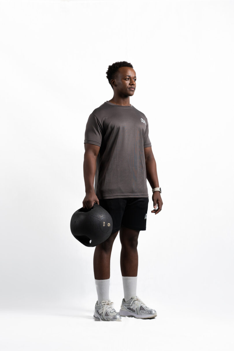 Mesh pro performance tee (brownish grey) - Image 2