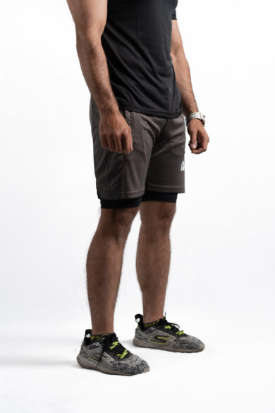 Fusion flex 2 in 1 shorts (brownish grey) - Image 3