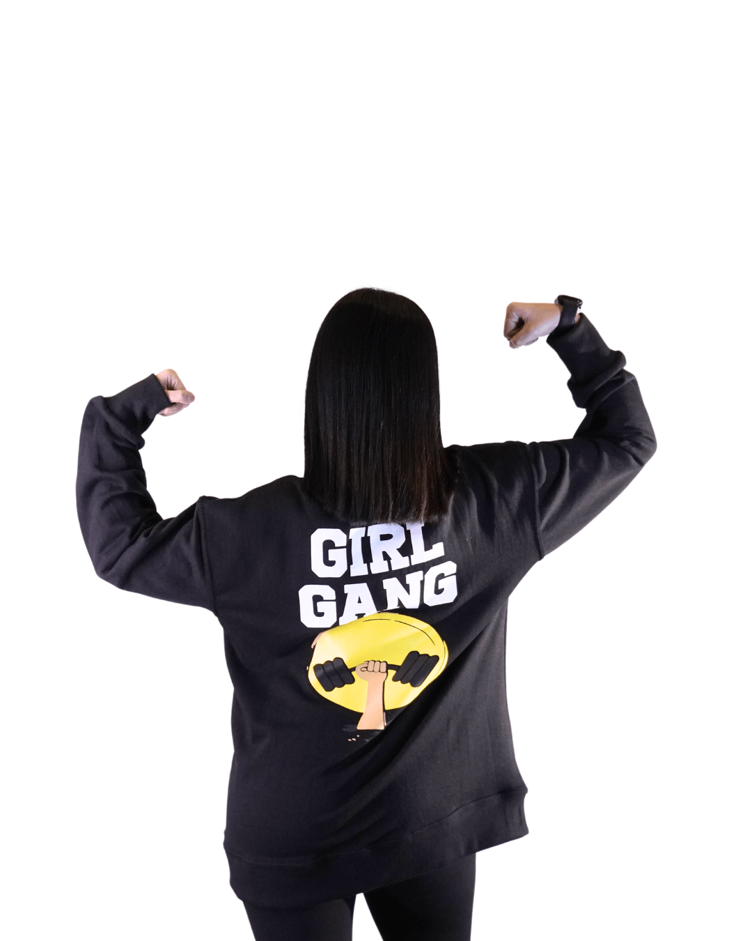 Women Plus sized Girl Gang Terry Cotton Sweatshirt