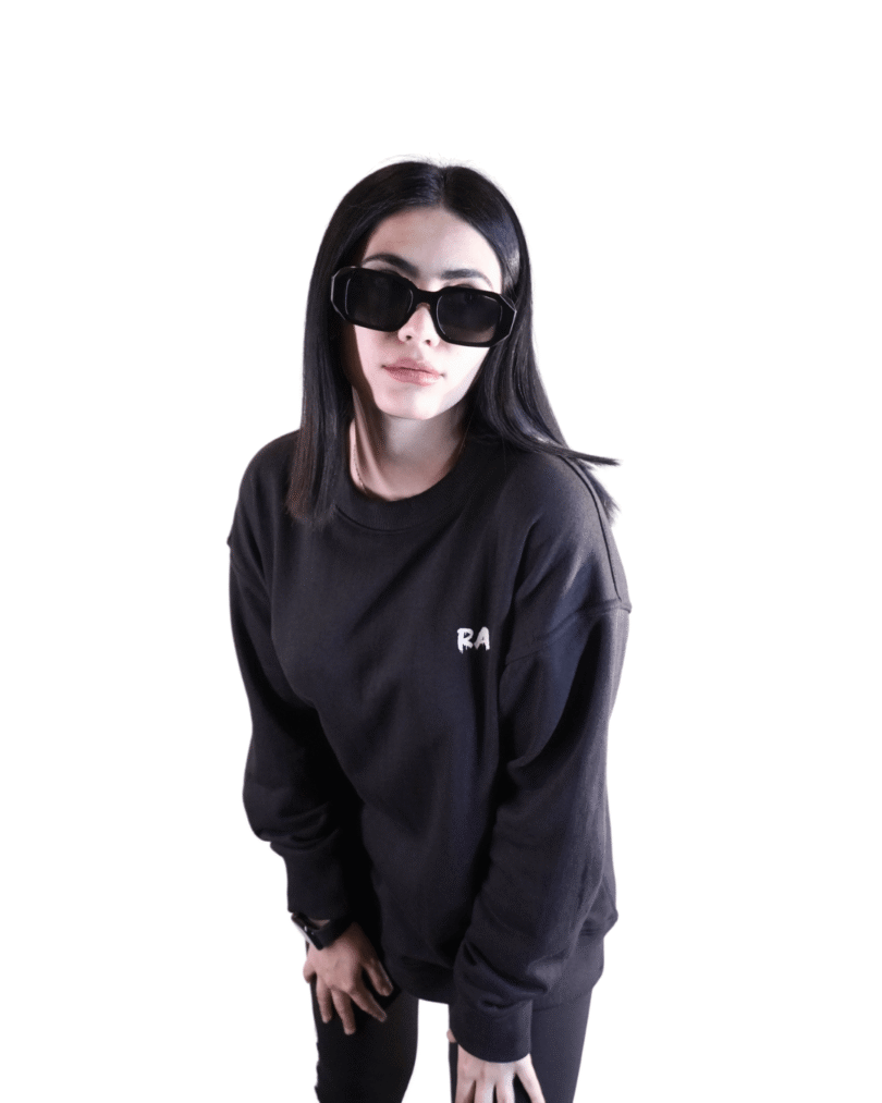 Women Over sized Girl Gang Terry Cotton Sweatshirt - Image 2